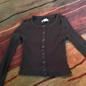Aeropostale Girls black shrunken shirt size XS